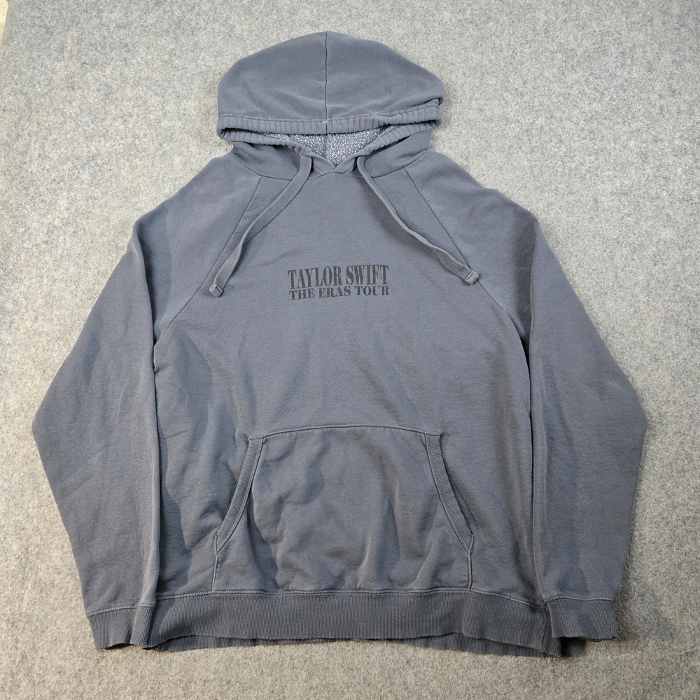 Taylor Swift‎ Hoodie Womens Medium Gray The Eras Tour 2023 Concert Sweatshirt